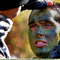Go Ho hunting lifestyle setup showing wearable camouflage for field use