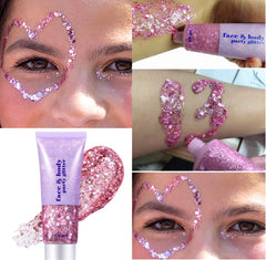 Go Ho glitter used in nail art detail, enhances manicure with sequins