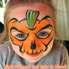 Go Ho full-face cosplay example showing vivid orange finish for costume impact