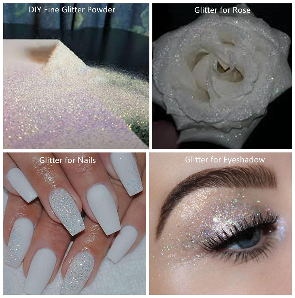 Go Ho spray in use dispersing fine glitter powder, quick-even coverage