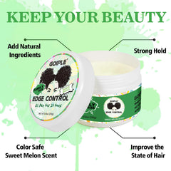 Goiple application on edge with brush demonstrating precise styling and long-lasting hold