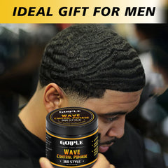 Goiple pomade applied to short textured hair for moisture and control