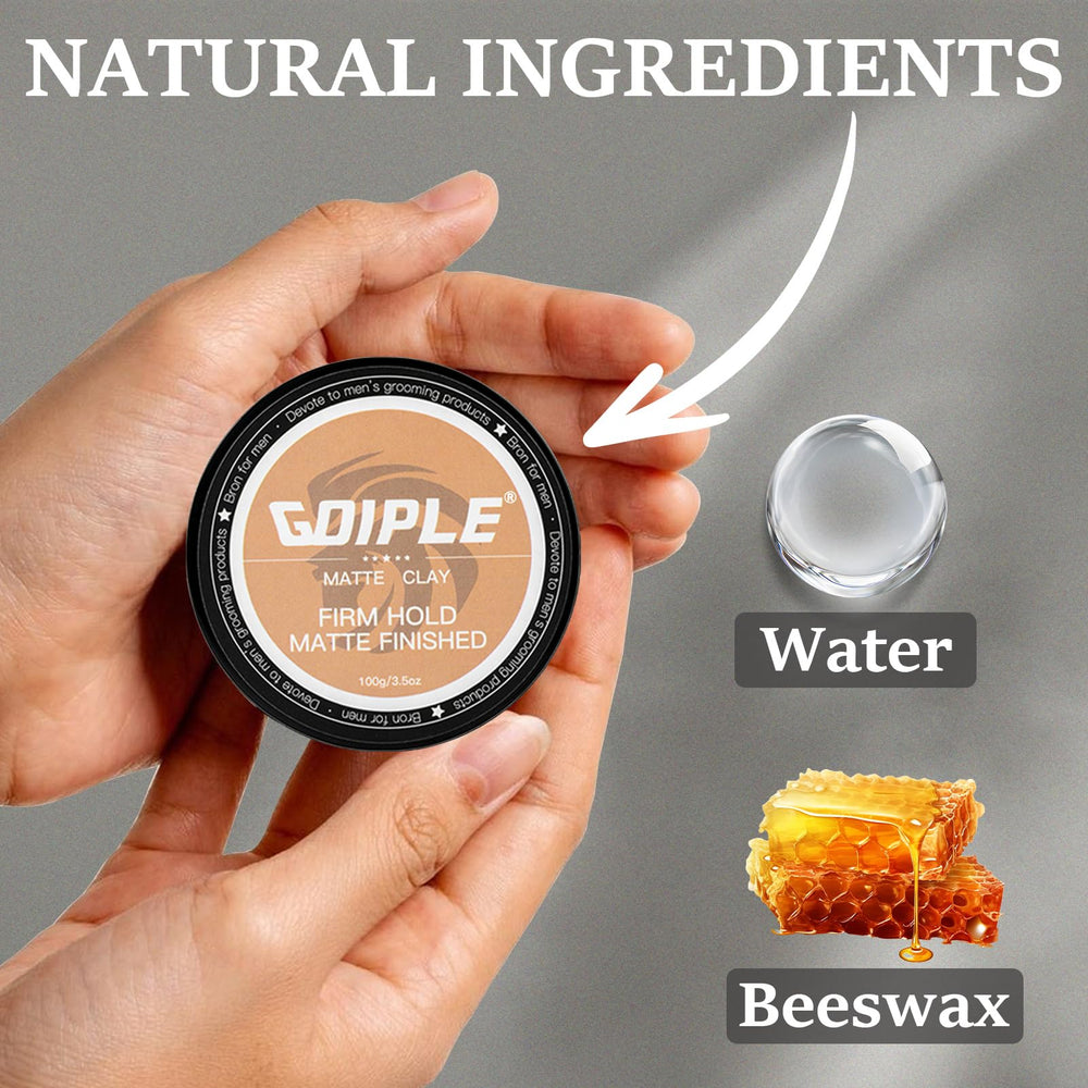Goiple clay on hand demonstrating smooth application and non-sticky benefit