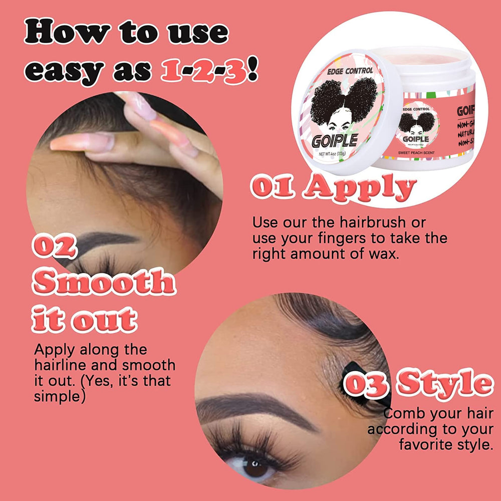 Goiple double-sided edge brush detail used to sculpt edges precisely for polished look