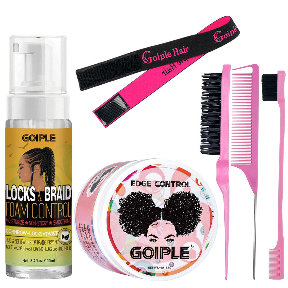 Goiple front packaging kit showing complete styling set and contents benefit neat results
