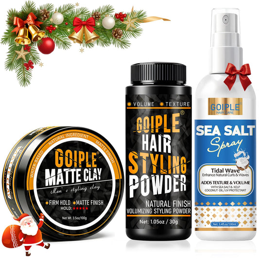 Goiple front packaging showing the three-piece styling set and benefits