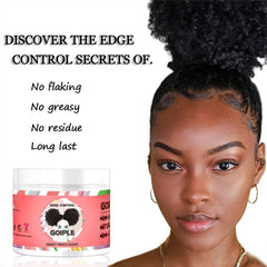 Goiple used to create a sleek bun keeping hairline polished
