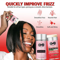 Goiple in-use image of slicked edges on woman demonstrating firm hold and polished finish