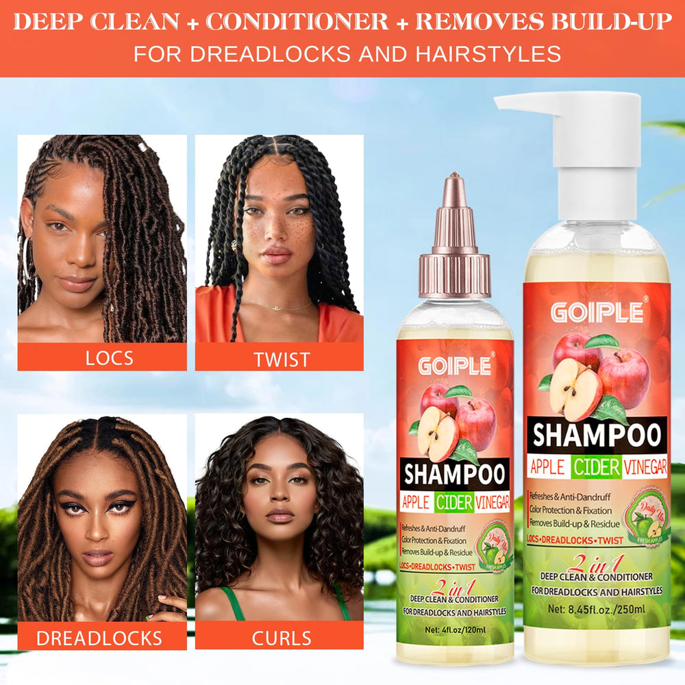 Goiple ingredients with apple cider vinegar visual for clarifying benefit