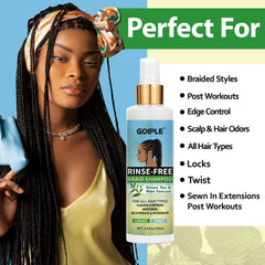 Goiple label and ingredients list showcasing gentle, chemical-free benefit