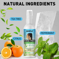 Goiple rose mint label detail highlighting natural ingredients and soothing benefit