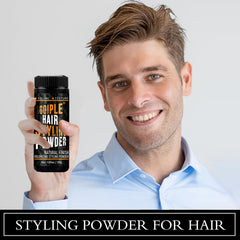 Male model styled using Goiple showing matte textured hairstyle and natural finish