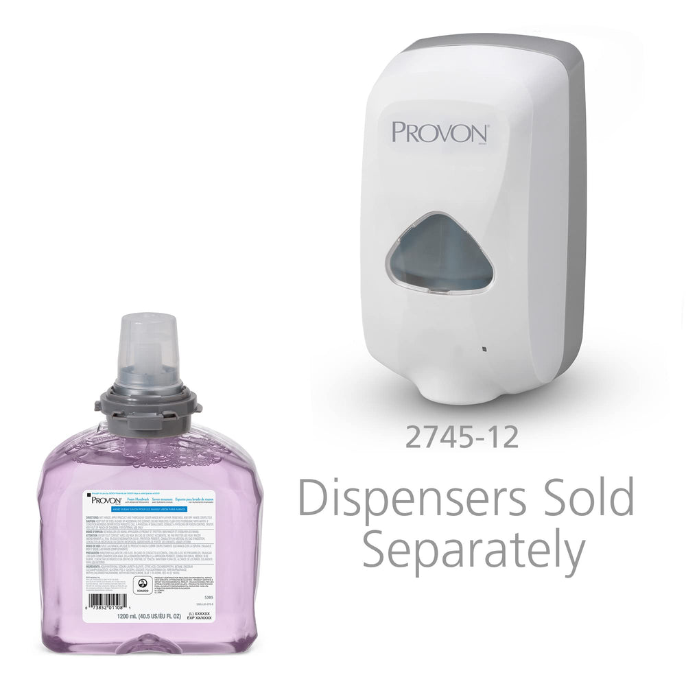 GOJO PROVON pump and valve detail for easy snap-in installation