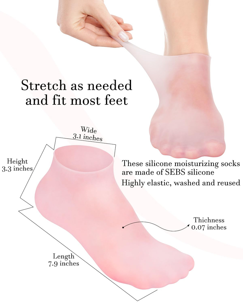 Golbylicc close-up of textured sole providing grip and pressure relief