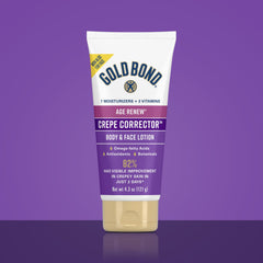Gold Bond Crepe Corrector creamy texture close-up, showing quick absorption benefit