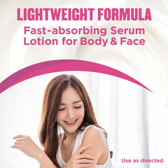 Gold Bond applied on face during morning routine for plumper-looking skin