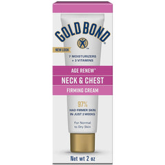 Gold Bond front packaging showing 2-ounce firming cream for targeted hydration