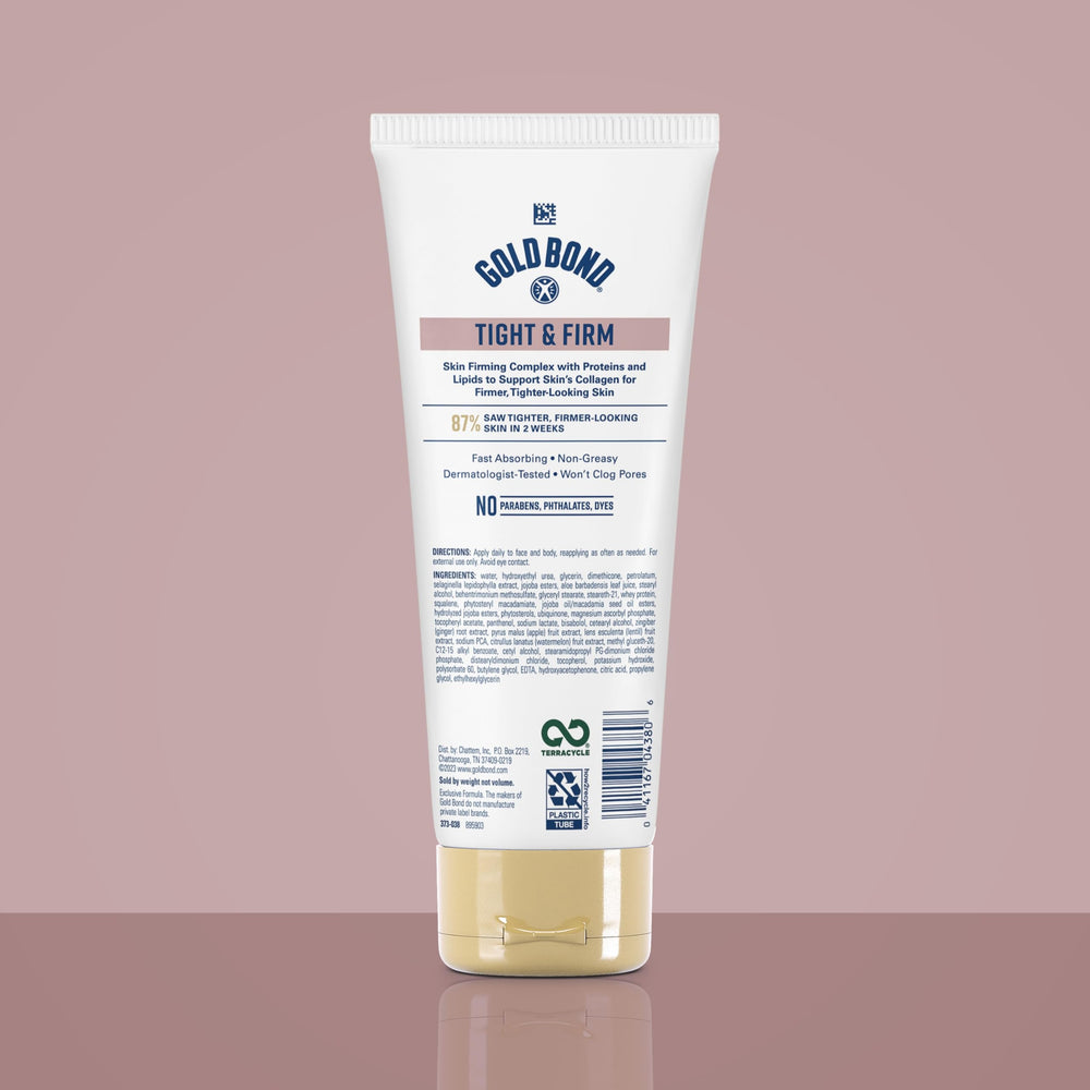 Gold Bond pump dispensing lotion highlighting easy application
