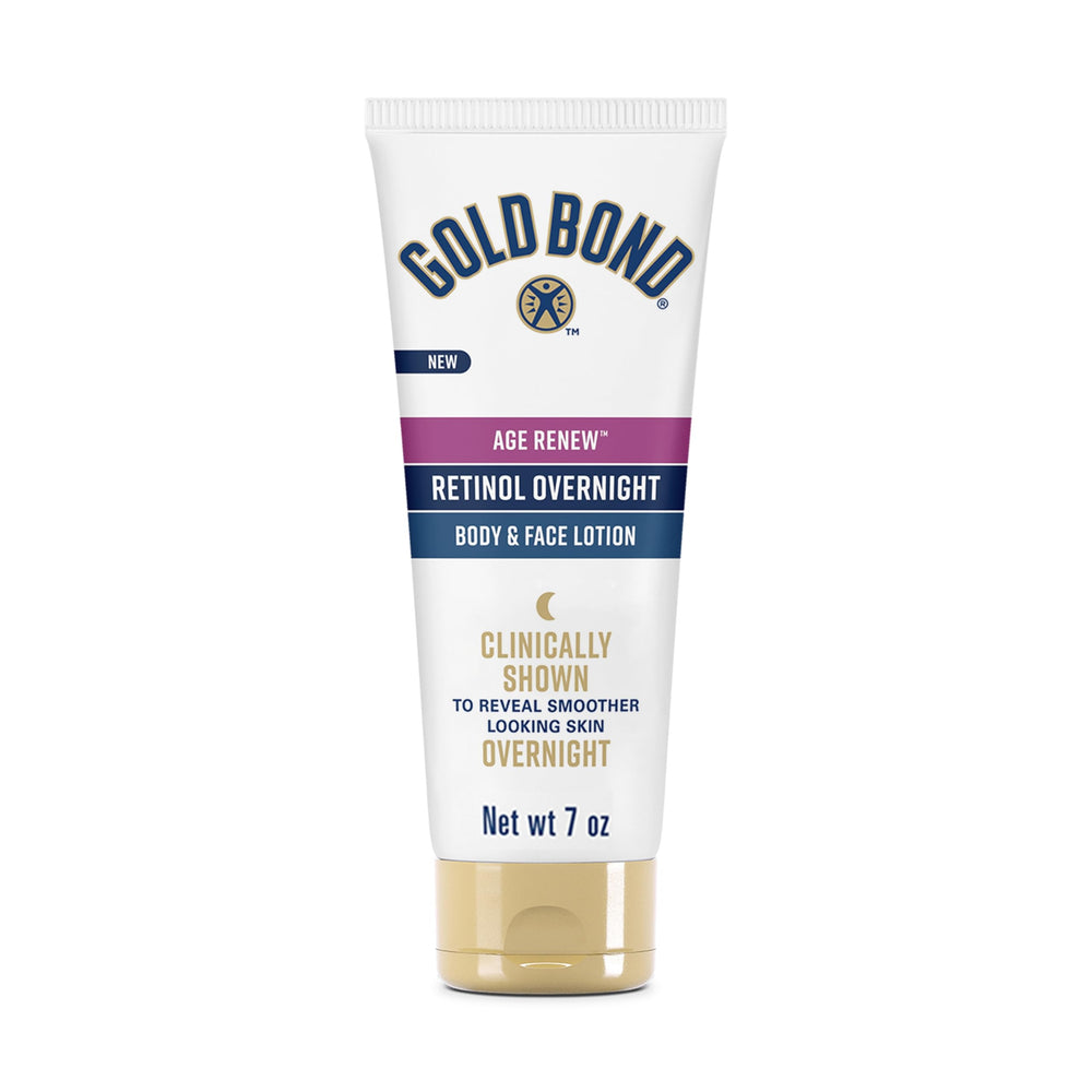 Gold Bond front pump bottle showing label and product benefits