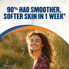 Gold Bond ingredients label with AHA BHA PHA trio and vitamin benefits listed