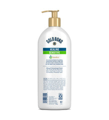 Gold Bond label close-up highlighting SensiHeal Technology details