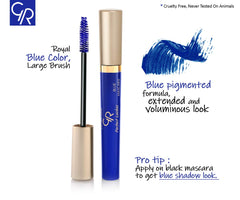 Golden Rose mascara wand close-up demonstrating brush detail and volumizing finish