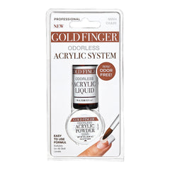 Goldfinger liquid pour closeup demonstrating easy dosing and clean use