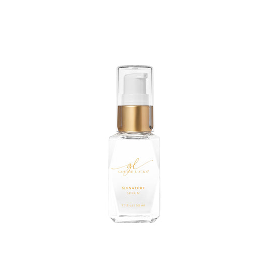 Goldie Locks bottle front view showing sleek packaging and brand clarity benefits