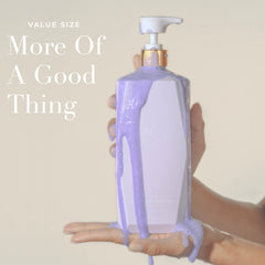 Goldie Locks bottle on bathroom shelf suggesting everyday salon-quality care