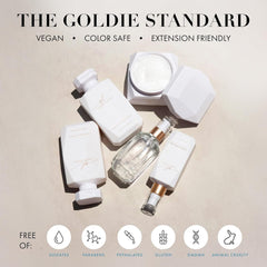 Goldie Locks 4 fl oz bottle in hand for scale, compact for travel convenience