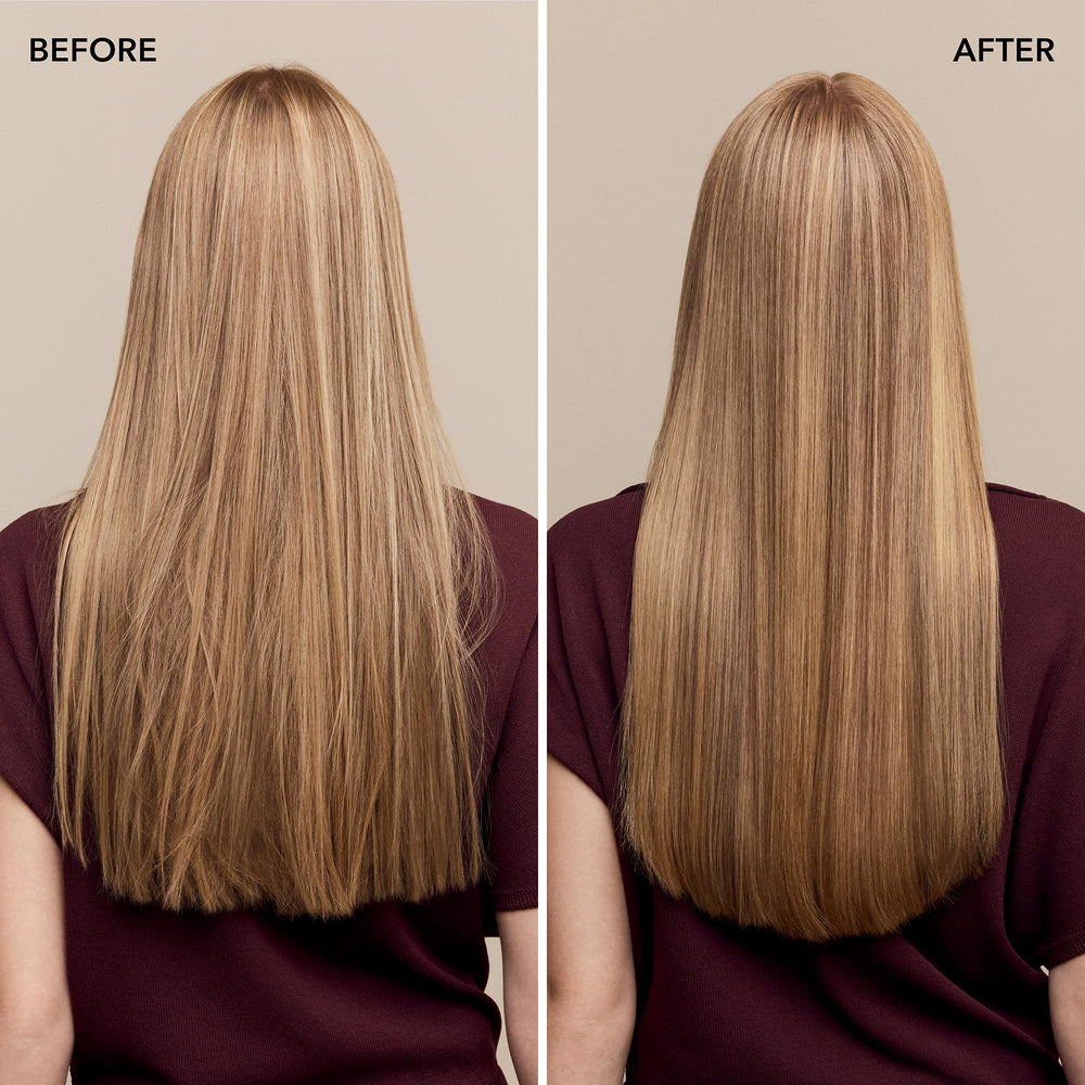 Goldwell 1L shampoo next to a regular bottle to show economical size and value