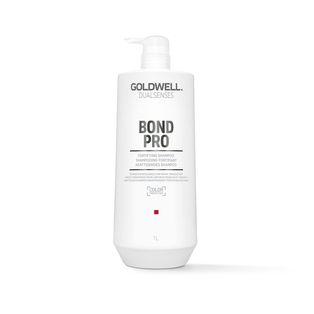 Goldwell Dualsenses Bond Pro front bottle showing 1L size and professional benefit