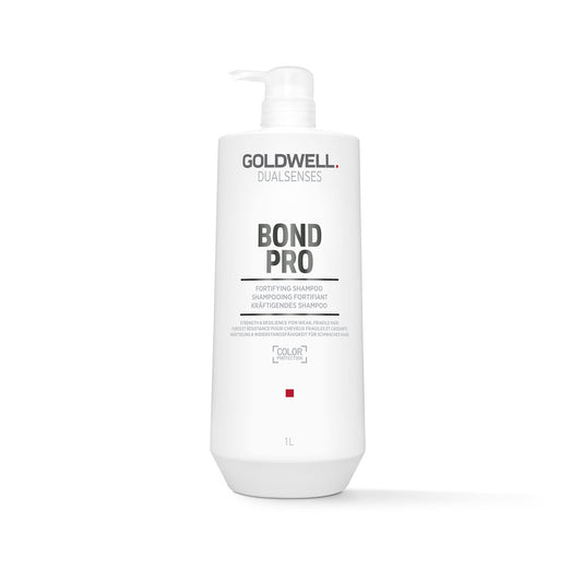 Goldwell Dualsenses Bond Pro front bottle showing 1L size and professional benefit