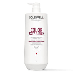 Goldwell Dualsenses bottle front view showing product benefits and easy dispensing