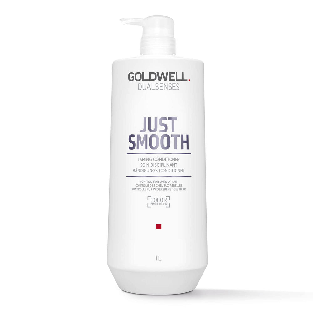 Goldwell bottle front view showing smooth hair results