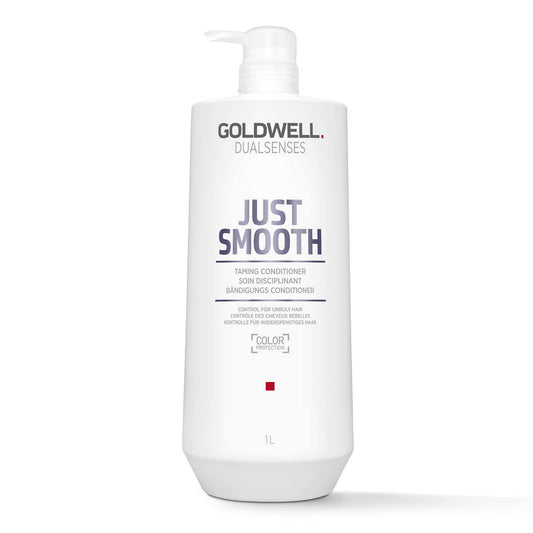 Goldwell bottle front view showing smooth hair results