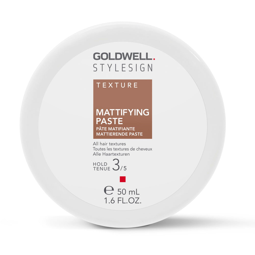 Goldwell jar front view showing product branding and matte paste benefit