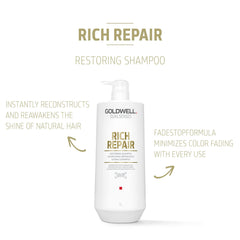Goldwell back label with ingredients and usage instructions visible