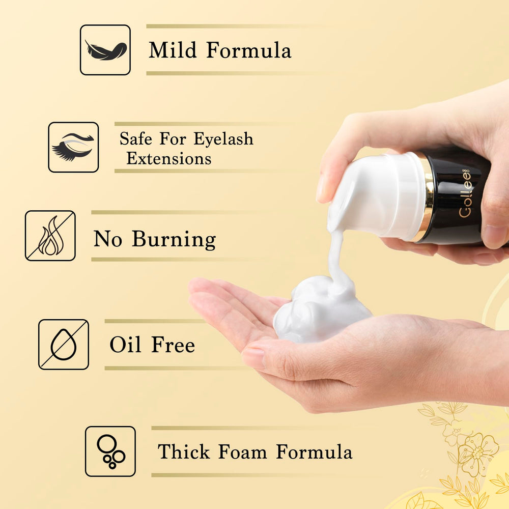 GOLLEEPRO ingredient label detail, highlights paraben and sulfate free formula