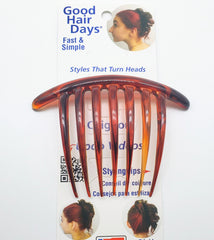 Good Hair Days side profile showing comb curvature for comfortable head fit