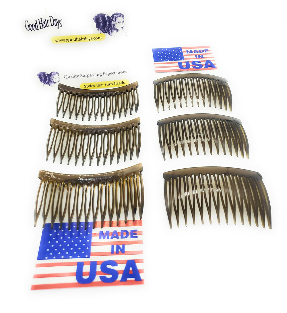 Good Hair Days comb securing a bridal updo providing discreet support