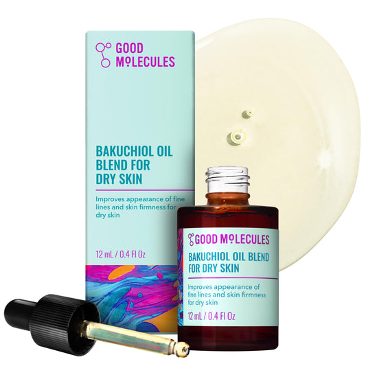 Good Molecules front bottle view showing compact hydrating oil packaging and clarity