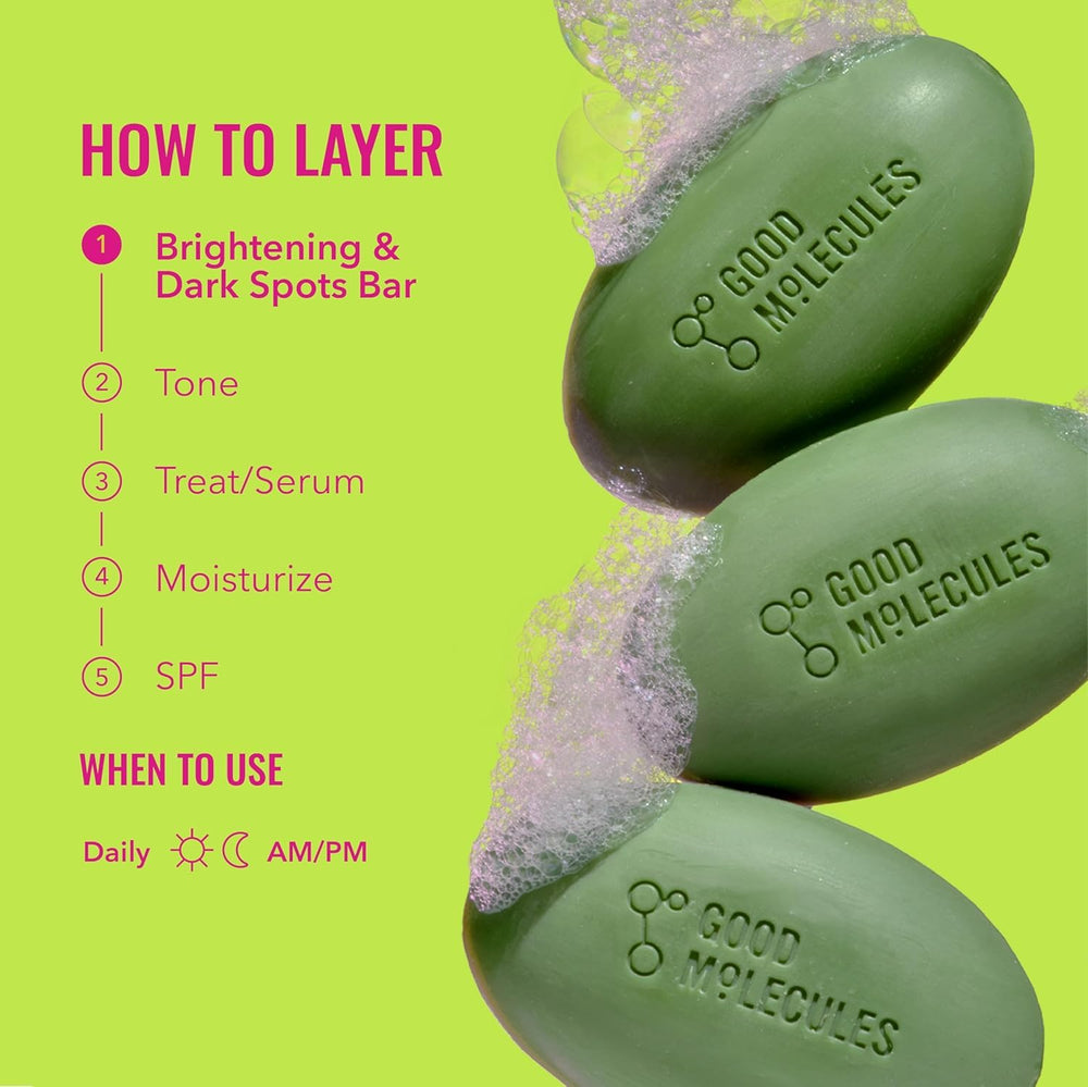 Good Molecules ingredients label highlighting tranexamic and kojic acids