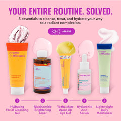 Good Molecules Hydrating Facial Cleansing Gel texture on fingertip for gentle cleanse benefit