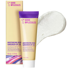Good Molecules front packaging showing tube and SPF benefit