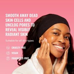 Good Molecules serum on fingertip showing lightweight texture and fast absorption