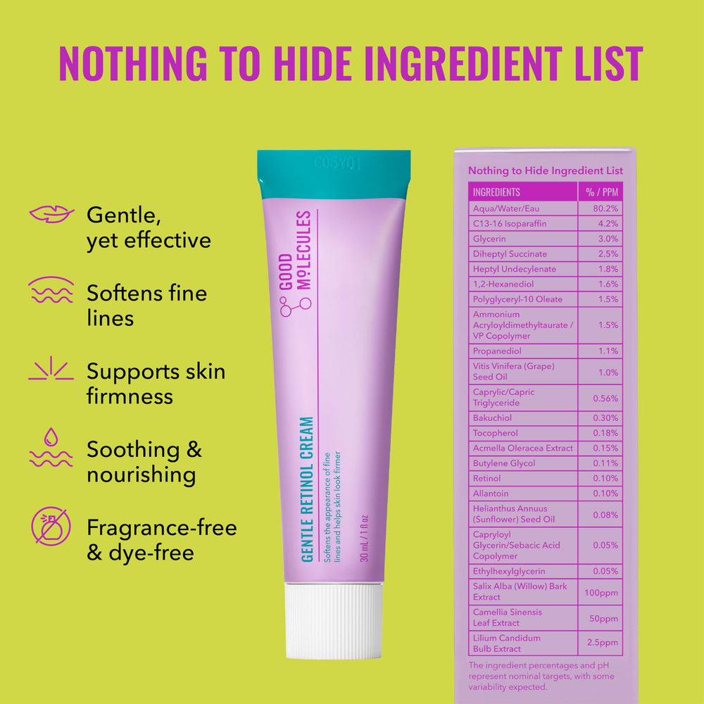 Good Molecules on bathroom shelf lifestyle image conveying daily routine benefit