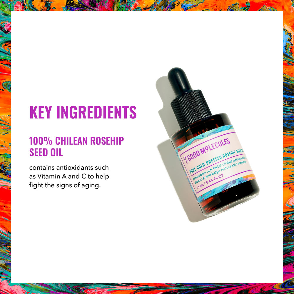 Good Molecules oil texture on palm displaying lightweight absorption benefit