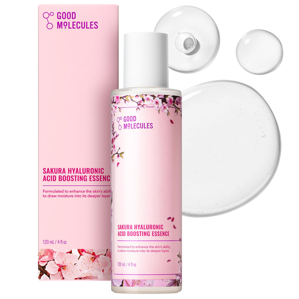 Good Molecules front packaging showing clear bottle and product benefit hydration