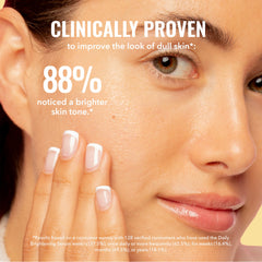 Good Molecules used in morning routine on vanity showing easy layering under SPF